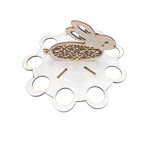 Drewniany Dekor Koszyczek Wielkanocny Koszyk na Jajka Pisanki Podstawka