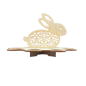 Drewniany Dekor Koszyczek Wielkanocny Koszyk na Jajka Pisanki Podstawka