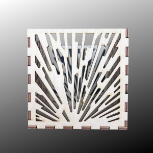 Lampion Drewniany Latarenka ze Sklejki Świecznik 11cm