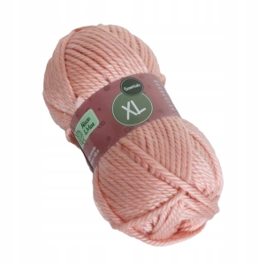 Miękka Gruba Włóczka 100% Akryl 200g 100m XL WŁÓCZKA RÓŻOWA XL