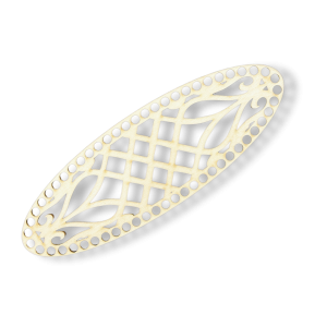 Baza do Koszyka Kosz Mojżesza Owalny Ażurowy Decoupage 20x6 do Makramy