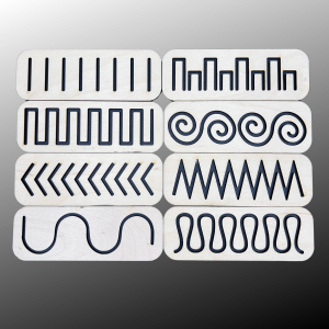 Tablice Grafomotoryczne Szlaczki Metoda Montessori Nauka Pisania 8szt