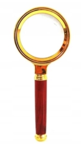 Lupa Klasyczna Szkło Powiększające Ręczna Soczewka