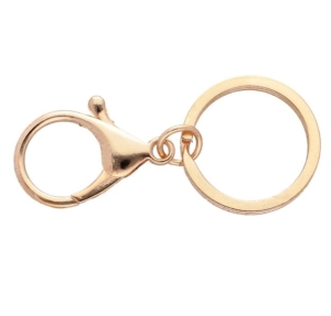 Karabińczyk z Kółkiem do Breloka Zapięcie do Torebki Metalowe Złote