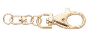 Karabińczyk do Kluczy Torebki Zapięcie do Bryloka Metal Złoto