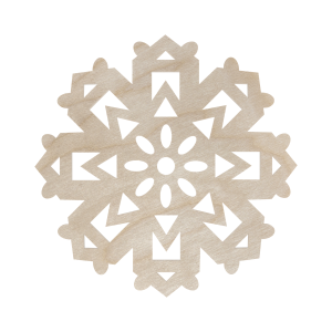 Drewniana Zawieszka Na Choinkę Dekor Zawieszka Ażurowa ze Sklejki