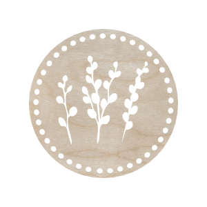 Baza Dno Koszyka Spód Koło Okrąg ze Sklejki 20cm Bazie Kotki Spód Makramy