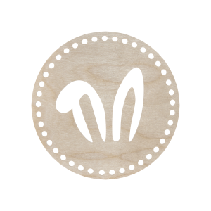 Baza Dno Koszyka Spód Okrąg ze Sklejki 20cm Uszy Zająca