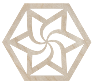 Drewniana Podkładka pod Kubek do Decoupage ze Sklejki Podstawka