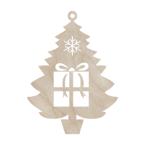 Drewniana Zawieszka Dekor Drzewko ze Sklejki do Decoupage Zawieszka Święta