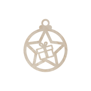 Drewniana Gwiazdka Zawieszka Świąteczna Gwiazdka Zawieszka na Choinkę