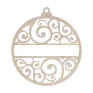 Drewniania Bambka Ażurowa Zawieszka Świąteczna do Decoupage Dekor