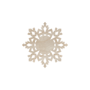 Drewniana Zawieszka na Choinkę do Decoupage Śnieżynka Płatek Śniegu