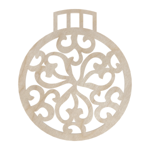 Drewniana Bombka Zawieszka Swiąteczna Dekor Decoupage Sklejka