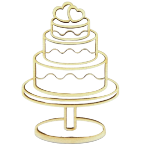 Scrapki drewniane tort torcik urodzinowy