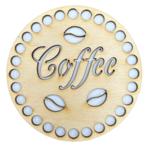 Drewniana podkładka pod kubek kawa coffee baza 1szt