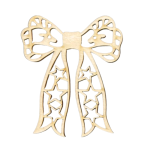 Drewniane Kokardki Scrapki Ozdobne Kokarda Dekor 1szt EKO