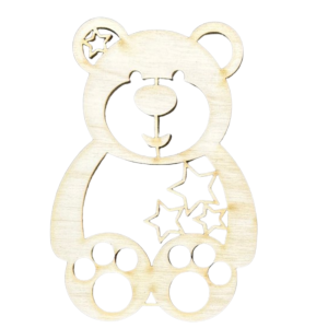 Dekor Drewno Misie Scrapki Decoupage Miś EKO