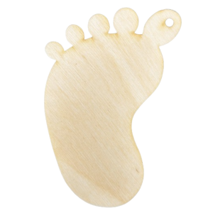 Drewniana stopa stópka eko sklejka decoupage