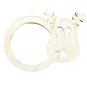 Mini Obręcz Drewniana Serwetnik Renifer Dekor