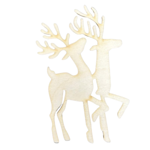 Dekor ze Sklejki Zawieszka Świąteczna Renifer Dekoracja do Decoupage