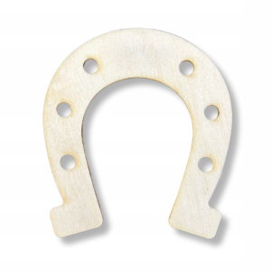 Dekor Drewniany Podkowa we Sklejki na Szczęście 