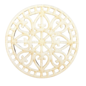 Drewniana Podkładka Baza Podstawka pod Kubek Decoupage ze Sklejki