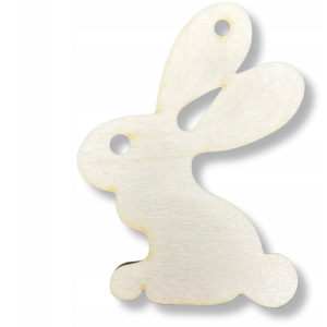 Drewniana Zawieszka Dekor Wielkanoc Zawieszka Zając Królik