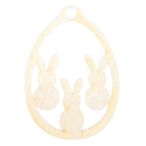 Drewniana Zawieszka Dekor Decoupage Jajko Wielkanocne