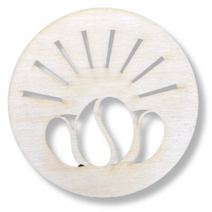 Drewniana Podkładka Podstawka pod Kubek do Decoupage ze Sklejki