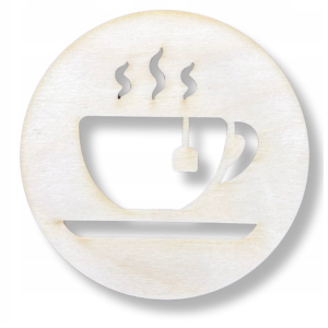 Drewniana Podkładka Podstawka pod Kubek do Decoupage ze Sklejki Dekor