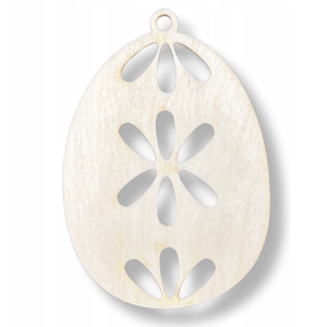 Drewniana Zawieszka Dekor Jajko Wielkanocne