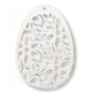 Jajko Wielkanocne Drewniana Zawieszka Dekor ze Sklejki