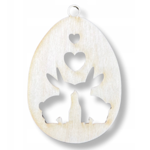 Jajko Wielkanocne Drewniany Dekor Decoupage ze Sklejki