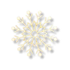 Drewniana Zawieszka Śnieżynka Dekor Ozdoba do Decoupage Sklejka