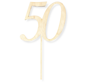 Topper Urodzinowy na 50-tke Toper na Piku ze Sklajki do Torta na Urodziny