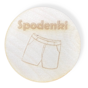 Drewniana Plakietka Tabliczka na Szufladę Pudełko Decoupage Plakietka 1szt