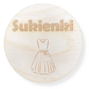 Drewniana Plakietka Tabliczka na Szufladę Pudełko Decoupage Plakietka 1szt