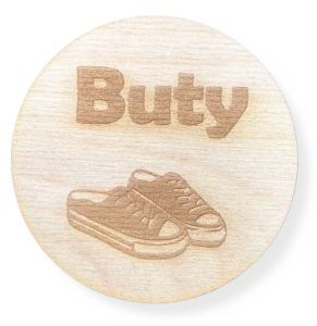 Drewniana Plakietka Tabliczka na Szufladę Pudełko Decoupage Plakietka 1szt