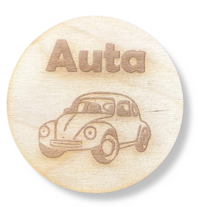 Drewniana Plakietka Tabliczka na Szufladę Pudełko Decoupage Plakietka 1szt