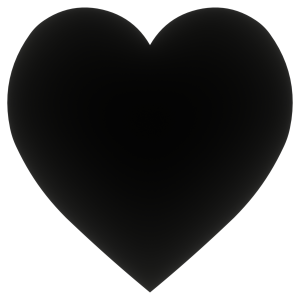 Serce Drewniane Serduszka dekor Ozdoba Czarne 3cm dekor 30szt