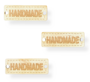Drewniana Zawieszka Metka ze Sklejki etykieta HANDMADE 3szt