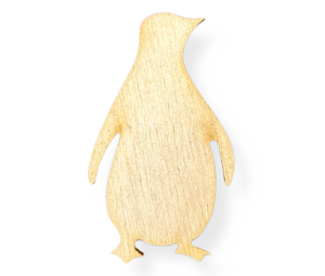 Drewniany Pingwin Dekor do Decoupage Scrapek ze sklejki