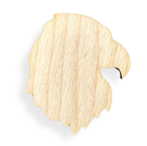 Drewniany Orzeł Głowa Orła Dekor ze Sklejki eco ozdoba 5cm