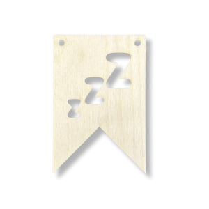 Drewniany Proporczyk Girlanda Zawieszka Chorągiewka do pokoju motyw ZZZ sen