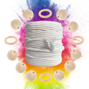 Zestaw do Makramy 15 elementów Naturalny