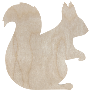 Dekor Drewniany Wiewiórka Ozdoba ze Sklejki 10cm
