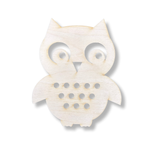 Drewniana Przeplatanka Sznurowanka do Nawlekania SOWA