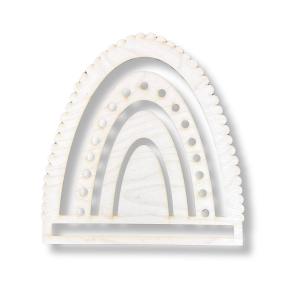 Baza do Makramy wzór Tęcza dekoracja boho