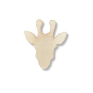 Drewniany dekor ze sklejki ŻYRAFA decoupage zwierzątka safari 7cm